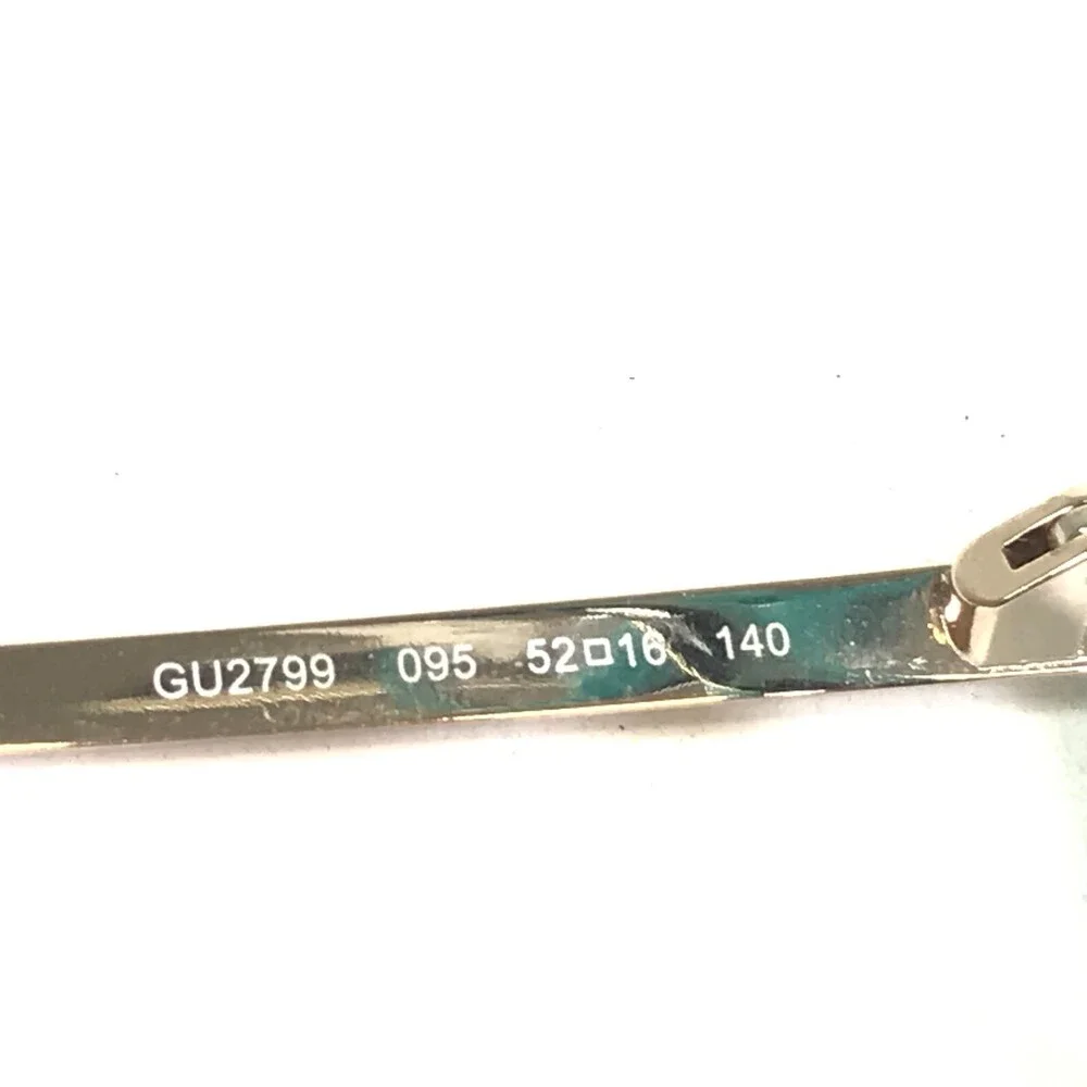 Guess Eyeglasses Frames GU2799 095 Black Blue Gold Round Full Rim 52-16-140